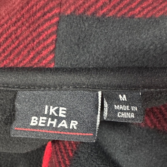 Red & Black Buffalo Plaid Fleece Peacoat - Picture 6 of 6